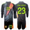 Spanien Unai Simon #23 Torwart Auswärtstrikot EM 2024 Langarm (+ kurze hosen)